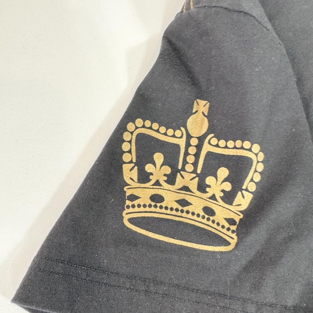 CR-24 Shirt Mens XL Black Never Accept Defeat Quote Embossed Crown Graphic Tee - Picture 8 of 9